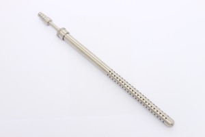 Tubo de succión manual POOLE de acero inoxidable profesional MayMed, recto, para operaciones quirúrgicas, certificado CE ISO - Product Image 3