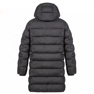 OEM Heavy Best Bubble Long Hooded Black <b>Longline</b> Parka <b>Coat</b> Custom Men Shiny Puffer Jacket for Men High Quality Comfortable 2026 - Product Image 4