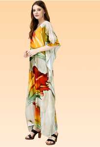 Vestido Kaftan Elegante para Mujer – Kaftan Holgado Estampado para la Colección de Verano - Product Image 3
