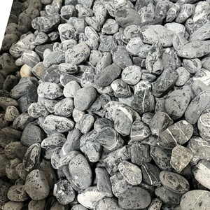 Pierres de gravier de galet d'oeuf noir poli du fournisseur de société de paysage du Vietnam - Product Image 1