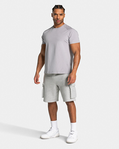 Pantalones Cortos Cargo de Alta Calidad para Hombre, Tela Resistente de 360 GSM, Cintura Elástica, Bolsillos con Cremallera de Perfil Bajo, Diseño Cargo Lateral - Product Image 4
