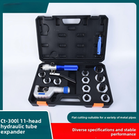 Kit de Herramientas Expansoras de Tubos Hidráulicas CT-300L, 11 Cabezas, Expansor Manual Hidráulico para Tubos de Cobre y Acero Inoxidable para HVAC