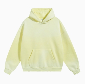 Sweat-shirt à capuche oversize pour homme, couleur unie, en molleton de coton, décontracté, avec poche, style tricoté, coupe classique, pour l'automne - Product Image 5