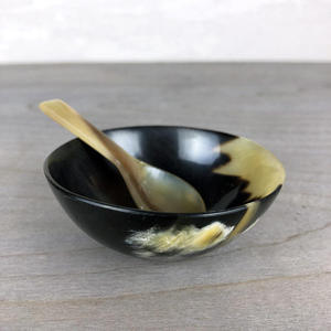 Tazón de Cuerno de Búfalo Pulido Ecológico, Hecho a Mano, Apto para Lavavajillas, Vajilla de Estilo Rústico Moderno para Comer en Casa o en Restaurantes - Product Image 6