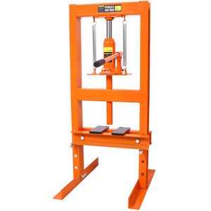 Pressa Idraulica da 6 Tonnellate con Tavolo di Lavoro Regolabile, Pressa da Officina a Telaio H con Piano di Lavoro per Uso in Garage - Product Image 2