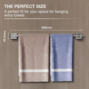 High Quality Premium Mounted Towel Rack Stainless Steel <b>Bathroom</b> Towel Rod Corrosion free Resistant <b>Accessory</b> for <b>Bathroom</b> - Product Image 2