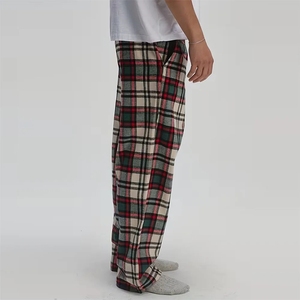 High Quality USA Flannel <b>Trouser</b> Plaid Jogger Pants Warm Fabric Relax Fit Casual Wear Wholesale Supply - Product Image 5