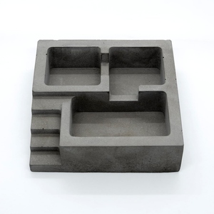 Cendrier en aluminium sans fumée finition foncée, carré, accessoire de bureau architectural, presse-papiers moderne, pour fumeurs, 4x11cm, Premium - Product Image 3