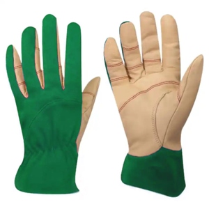 Guantes de Conducción de Cuero de Vaca de Alto Rendimiento, Resistentes al Calor, con Muñequera Elástica, Sin Látex, para Trabajo y Seguridad - Product Image 3