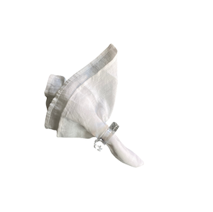 Nordic Design Reusable <b>Tables</b> Napkin Ring Cotton <b>Linen</b> Fabric <b>Cloth</b> Wedding Restaurant Kitchen Serviette Hemstitch Dinner Holder - Product Image 1