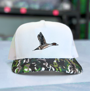 Casquette camouflage personnalisée brodée à bord à 5 panneaux Casquette de baseball en toile structurée réglable pour les sports de plein air et le streetwear - Product Image 2
