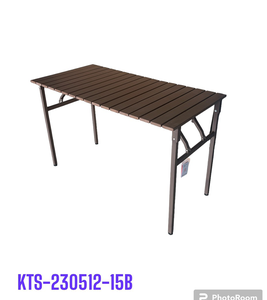 ชุดเฟอร์นิเจอร์รับประทานอาหารกลางแจ้งแบบพับได้ Lumetal Modern พร้อมโต๊ะไม้ระแนง PS และโครงโลหะ - Product Image 2
