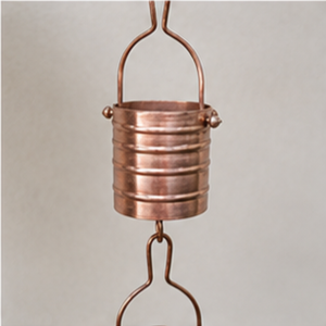 โซ่ทองแดงแขวนตกแต่งสวนสองชั้น สไตล์เรียบง่าย อลูมิเนียมตกแต่งน้ำไหล - Product Image 3