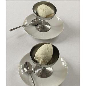 Tazón de Acero Inoxidable para Helado, Taza Metálica para Sundae, Tazón para Postre con Base, Tazón Creativo para Postre para Restaurante, Hotel, Fiesta - Product Image 1