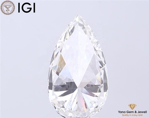 หินวีดีเกรด3.00กะรัตสำหรับนักออกแบบเครื่องประดับอัญมณีรูปทรงลูกแพร์เพชรที่โตแล้วมีความคมชัด13.26มม. VVS2 - Product Image 5