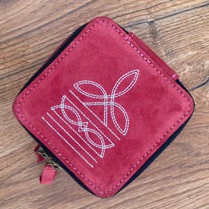 New Arrival <b>Boot</b> Stitch Suede Leather Jewelry Box Stylish Travel Divider Storage Organizer Cases Western Accessory Divider Cases - Product Image 5