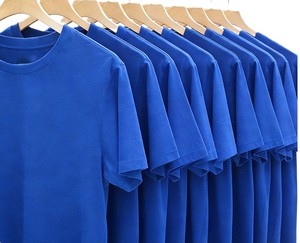 Camisetas Casuales de Color Sólido de Algodón Puro de 180 g/m² con Bordado de Logotipo Personalizado OEM a Precio de Fábrica en Bangladesh - Product Image 5
