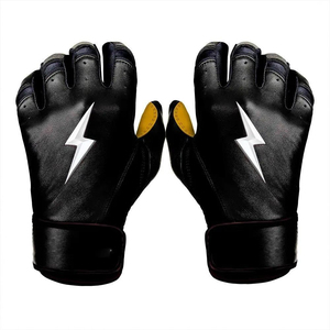 Guantes de Bateo de Béisbol Profesionales Originales Bruce Bolt, Guantes Deportivos Transpirables Antideslizantes con Agarre de Cuero, Venta al Por Mayor del Fabricante - Product Image 1