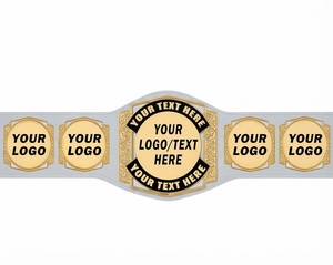 Custom Wrestling Championship <b>Belt</b> Red With <b>Gold</b> Plates Personalized Logo Space Handmade Metal Sport Equipment CUSTOM HEAVYWEIGH - Product Image 5