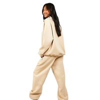 Nouvelle Collection 2026 – Ensemble Survêtement Hiver 3 Pièces Femme Streetwear Ample et Oversize Personnalisable, Uni, Écologique et Respirant avec Capuche – Vente en Gros