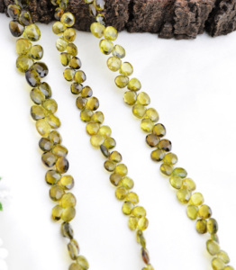 Turmalina Verde Natural, 1 Hilo de Perlas Facetadas, Cuentas de Piedras Preciosas Naturales para la Elaboración de Joyería Fina - Product Image 6