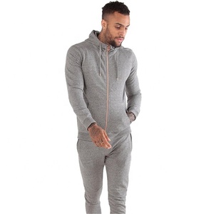 Wholesale Fashion Blank Plus Size Unisex Pullover Jogger Sets High Quality Polyester/Cotton Heavyweight Winter Men <b>Tracksuit</b> - Product Image 2
