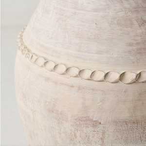 Vase de table en céramique mate texturée blanche moderne, récipient à fleurs, largeur 12-16 pouces, hauteur 24 pouces+, pour la décoration de la maison, du salon ou de mariage - Product Image 4