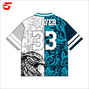 Camiseta de Juego Retro Personalizada por Sublimación, Transpirable, de Manga Corta y Cuello en V, Uniforme de Equipo OEM ODM, Suministro Directo de Fábrica - Product Image 6