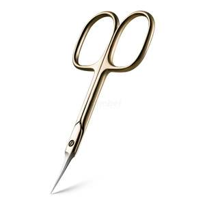 Tijeras Profesionales para Cutículas Chapadas en Oro con Estuche de Cuero, Herramienta de Manicura de Acero Inoxidable, Cuidado de Uñas de Lujo - Product Image 5