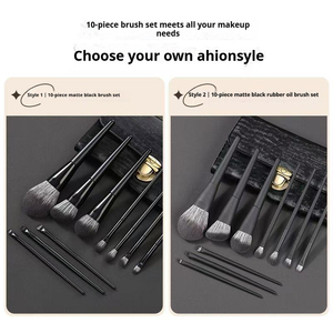 Servicio OEM, Juego de 10 Brochas de <span class=keywords><strong>Maquillaje</strong></span> para un Mezclado Uniforme, Cobertura Controlada, Detalle Facial y de Ojos, Brochas de <span class=keywords><strong>Maquillaje</strong></span> Profesionales de Primera Calidad - Product Image 4