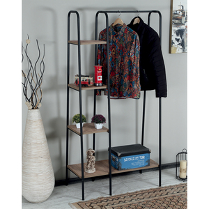 Librería Industrial Moderna de 5 Estantes con Estantes de Madera, Estantería Independiente para Almacenamiento en el Hogar u Oficina - Product Image 5