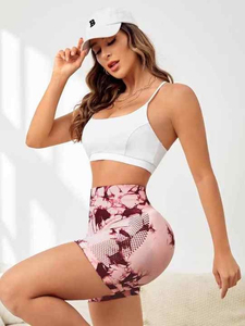 Premium Quality Custom Fit Gym <b>Shorts</b> For <b>Women</b> With Breathable Cotton Spandex Blend From Factory Designed For Yoga <b>Short</b> - Product Image 6