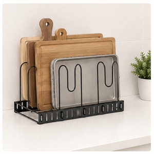 Pots and Pans Organizer <b>Rack</b> for Under Cabinet <b>Kitchen</b> <b>Storage</b> Metal Pan Holder & Pot Lid <b>Rack</b> for Pantry Organization - Product Image 4