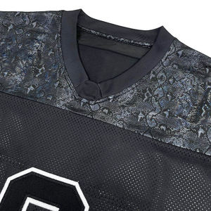 T-shirt tendance coupe ample en mesh avec logo personnalisé, 100% polyester, surdimensionné avec impression en relief - Product Image 5