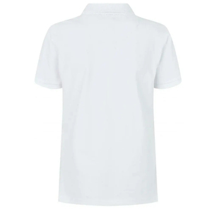 Premium Quality Women's White Short Sleeve Polo Shirt 100 Cotton Pique Knitted Casual Solid Color Regular Fit - Product Image 2