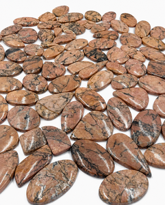 Wholesale Lot Natural Burning Wood Brown Jasper Cabochon Picture Jasper Loose Polished Stone <b>Direct</b> Factory Manufacturer - Product Image 1
