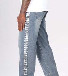 Pantalones Vaqueros Estilo Cargo para Hombre, Corte Relajado, Algodón, Bolsillos Utilitarios, Pantalones Casuales, Ropa Urbana, Lavado Suave, Diseño Personalizado - Product Image 6