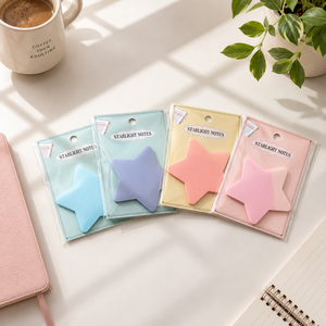 Colorful Plastic Adhesive <b>Memo</b> <b>Pads</b> with Shiny Finish Customizable for Desk Organization and Note Taking - Product Image 6