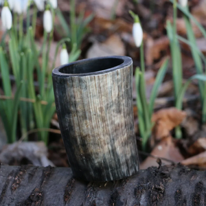 Tasse à boire en corne de buffle, tasse viking en corne naturelle, écologique, réutilisable et lavable, verre à boire en corne - Product Image 3