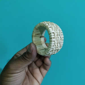 Handcrafted Handwoven <b>Rattan</b> Napkin Rings Rustic <b>Table</b> Decor for <b>Dining</b> And Parties at Cheap Price - Product Image 4