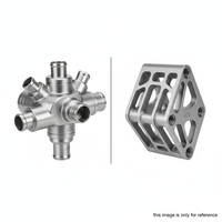 Pièces détachées de machines industrielles usinées CNC en acier inoxydable et en aluminium de haute précision