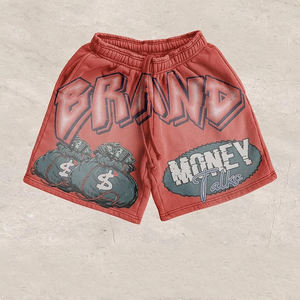 Conjunto de Camiseta y Pantalones Cortos de Verano con Estampado DTG y Lavado Ácido Personalizado, 2 Piezas, 100% Algodón, Secado Rápido, Ropa Casual Urbana para Hombre - Product Image 5