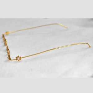Handmade Brass Gold Plated Facelet eyewear Jewelry Set for Women Bridal Indian Necklace & Earrings Wholesale Manufacturer - Product Image 3