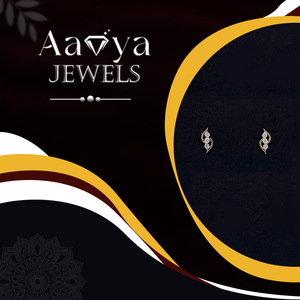 Pendientes de Diamantes Cultivados en Laboratorio de 0.21Ct, Nueva Colección, 6 Piedras, Corte Brillante, Oro Sólido de 9K, Lujo Diario para Mujer, Certificados por HRD - Product Image 1