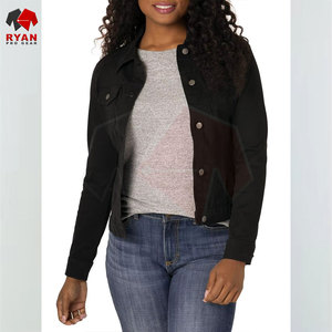 Ryan Pro Gear <b>Customized</b> <b>Denim</b> <b>Jacket</b> For Women Breathable and Comfortable Fabric with <b>Customized</b> Logo OEM Design - Product Image 2