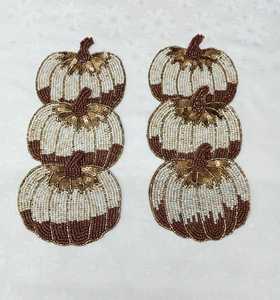 Rabit Design Polyester/Cotton <b>Coaster</b> with Floral Pattern Embroidered Eco-Friendly for Home Use Indian Handmade <b>Table</b> Decorative - Product Image 3