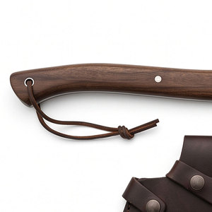 Hache en acier de Damas traditionnelle, fabriquée à la main, outil de camping en plein air pour couper et hacher du bois - Product Image 4