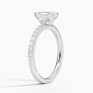 แหวน BOJ รุ่น 049 ทรง Asscher Cut เงินแท้ 925 ประดับเพชรโมอิสซาไนต์ 2 กะรัต สี D ความสะอาด VVS1 ฝังแบบสามเหลี่ยมเต็มวง ได้รับการรับรองจาก GRA ลดราคา - Product Image 2