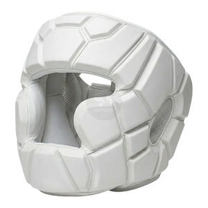 Leather Full Coverage Cheek Protector <b>Boxing</b> Helmet for Kickboxing Gym Training-Lightweight Breathable High-Portability Head - Product Image 3