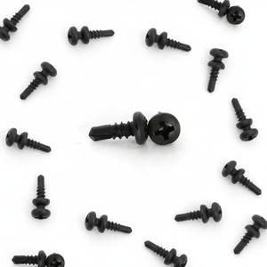 Vis à tête cylindrique PDC modèle 11 certifiées DIN/ISO pour fixation du béton - Vis en acier au carbone revêtu noir, classe 4.8 et 6.8, à couple élevé (en pouces) - Product Image 1
